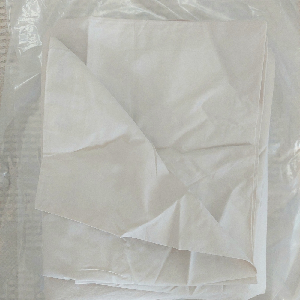 Quince 100% Organic Cotton Percale Sand Duvet & Shams! Queen (570) - Picture 11 of 14